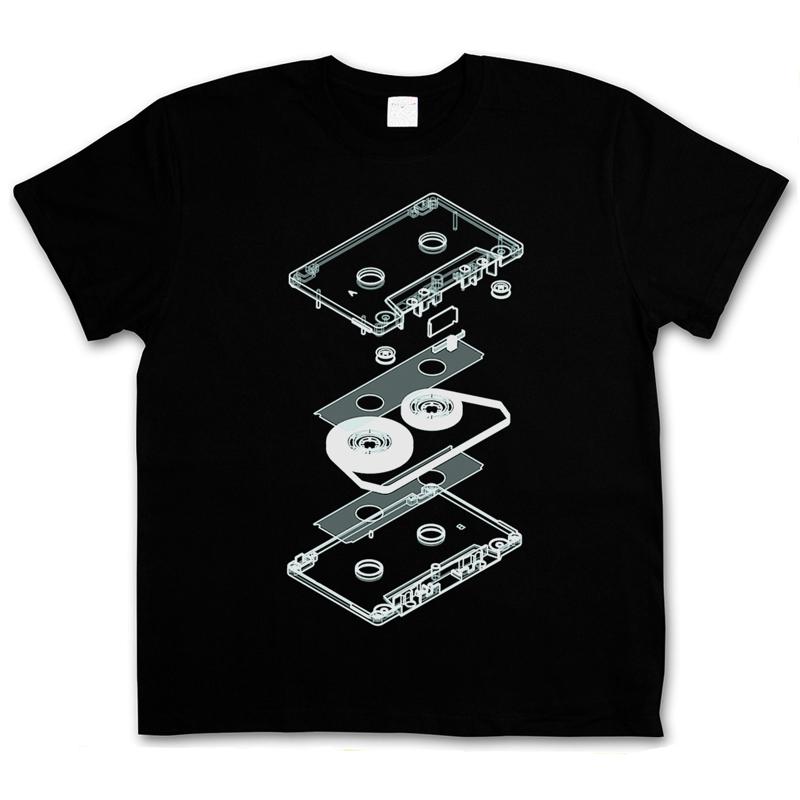Audio Music Player - EXPLOSÃO ÁUDIO CASSETTE T SHIRT Retro