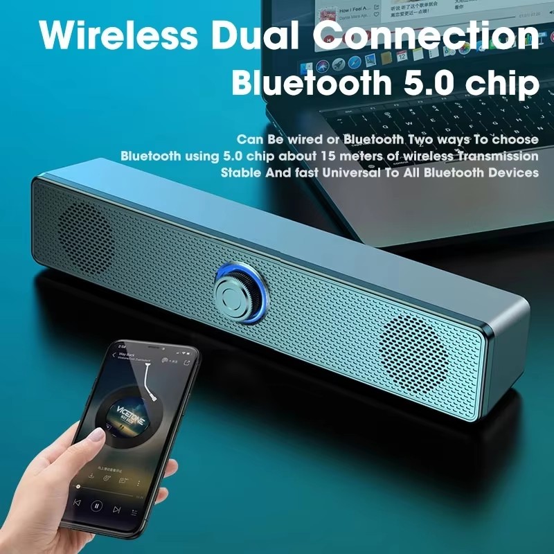 Audio Music Box - Caixa de Som Portátil para Computador,