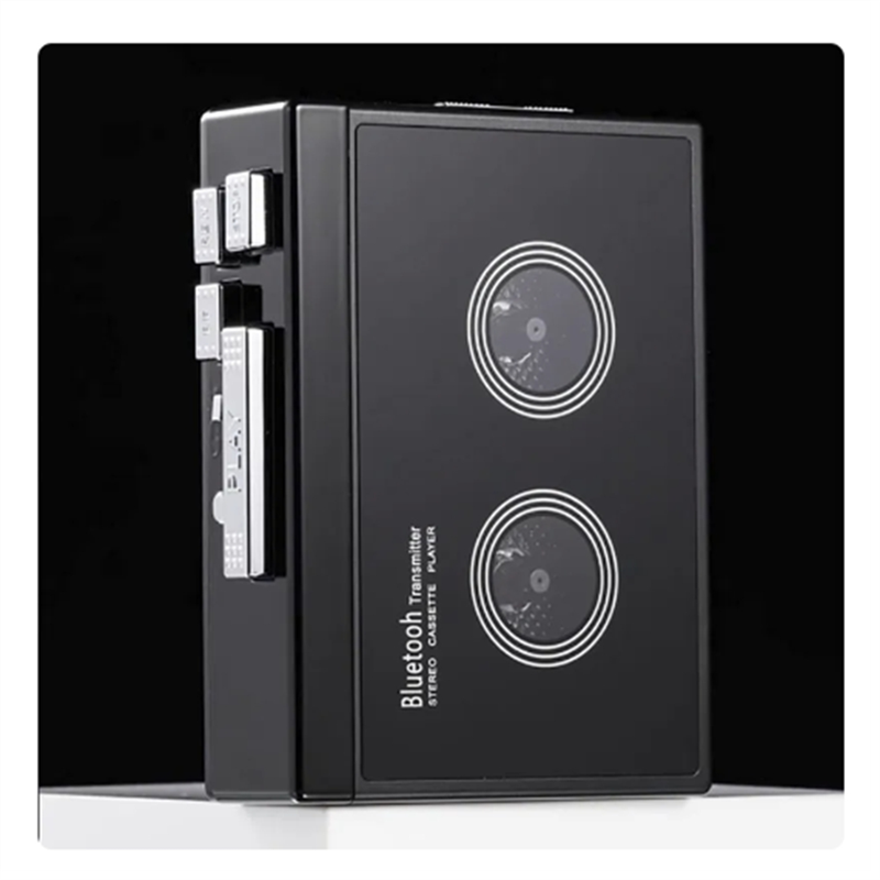 Audio Music Player - Excelente-1 peça preto retro estéreo cassete