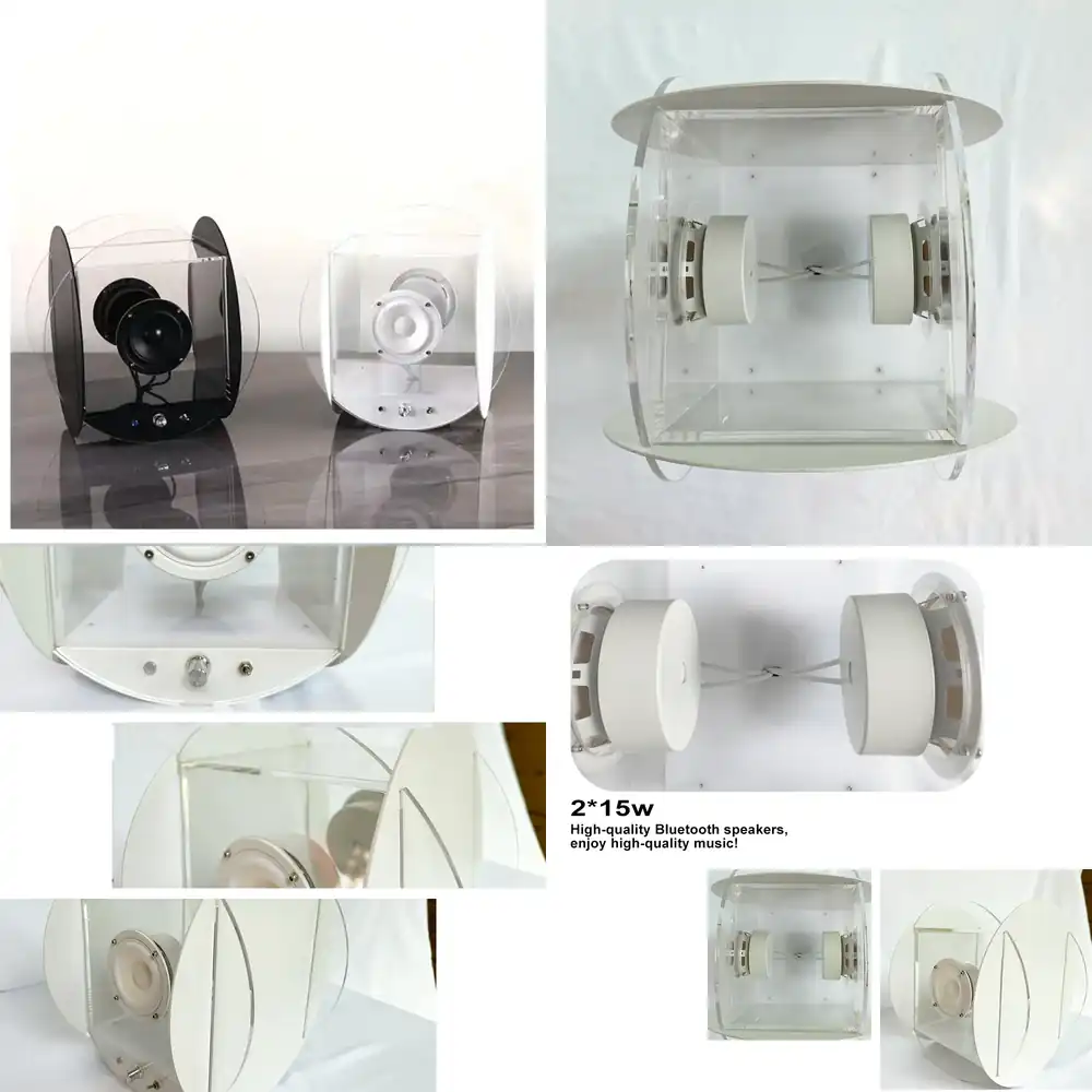 Audio Music Box - Caixa de Som Bluetooth Transparente de