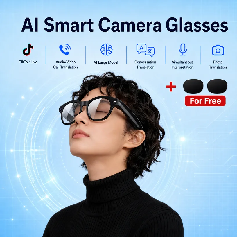 Óculos Inteligentes com IA par - Audio Music Free Online avaliação e preço