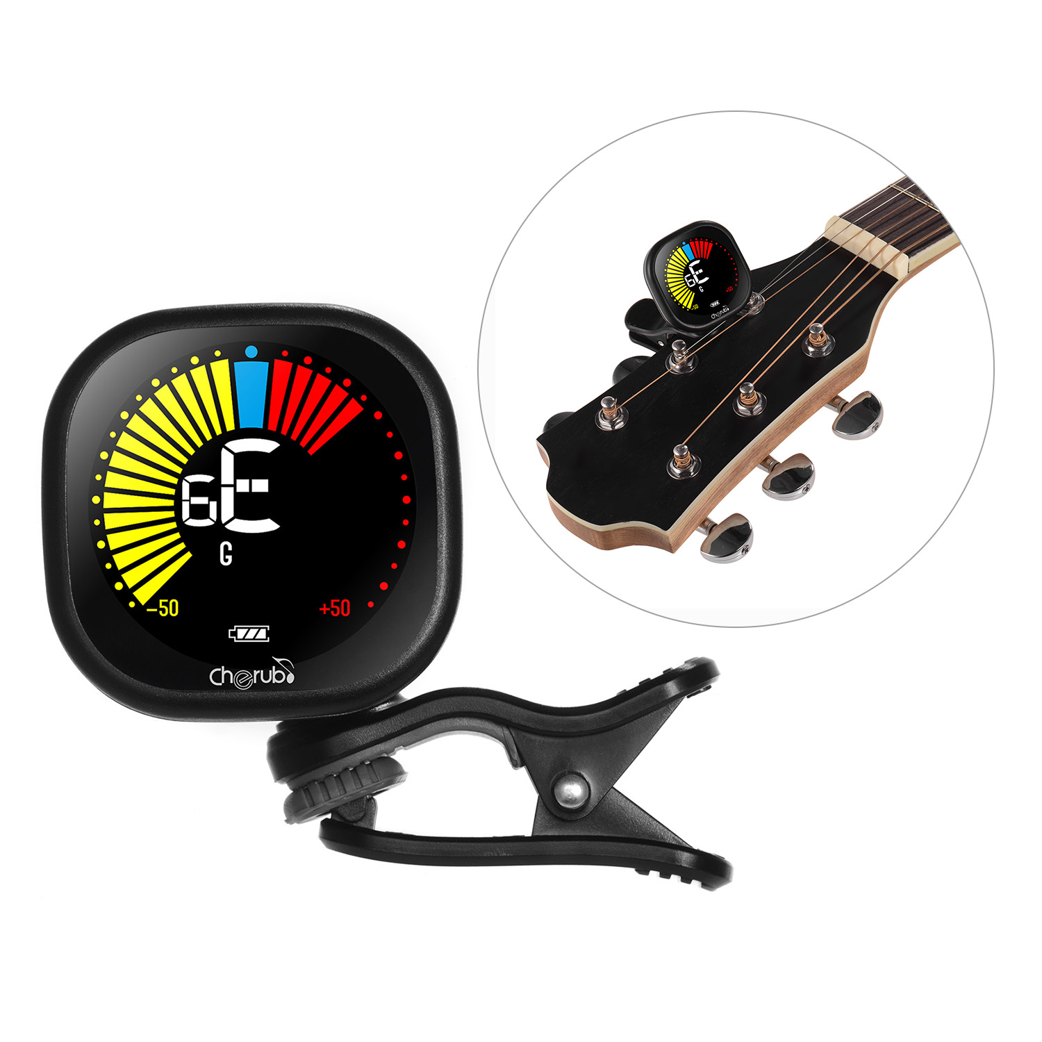 Querubim WST-670 recarregável  - Guitar Tuner Clip avaliação e preço