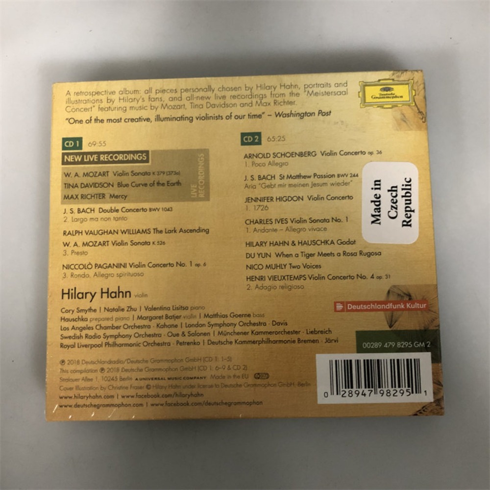 CD 'Retrospective' Hilary Hahn - Audio With Music avaliação e preço