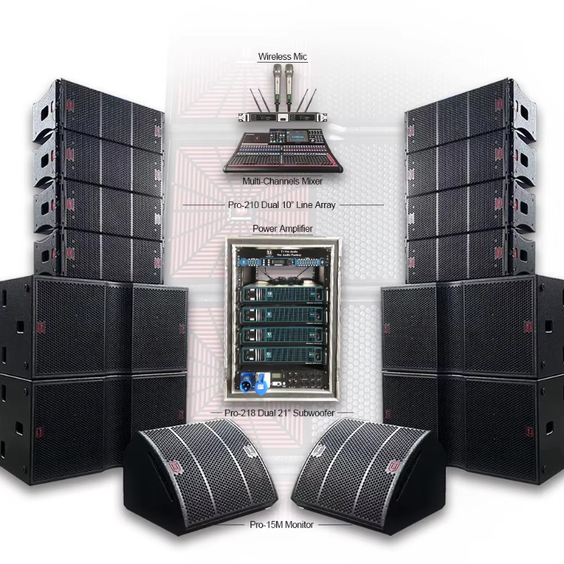Caixa de Som Line Array Dupla  - Audio Music Hall avaliação e preço